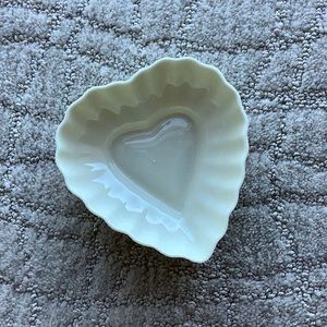 Vintage Belleek Porcelain Heart Dish
